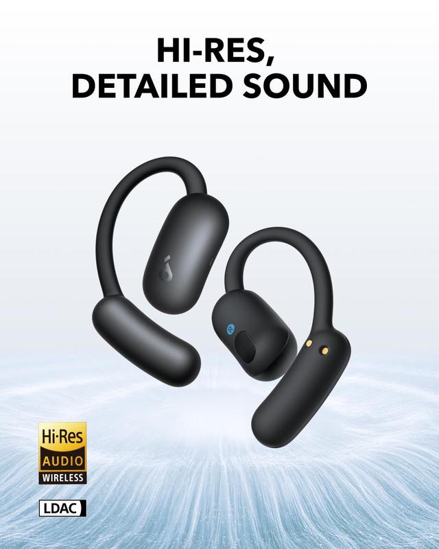 Fones de ouvido abertos Soundcore AeroFit 2 da Anker com 42H Play